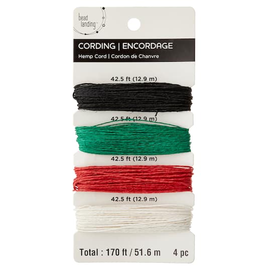 12 Pack: 10lb. Primary Color Natural Hemp Cord by Bead Landing&#x2122;